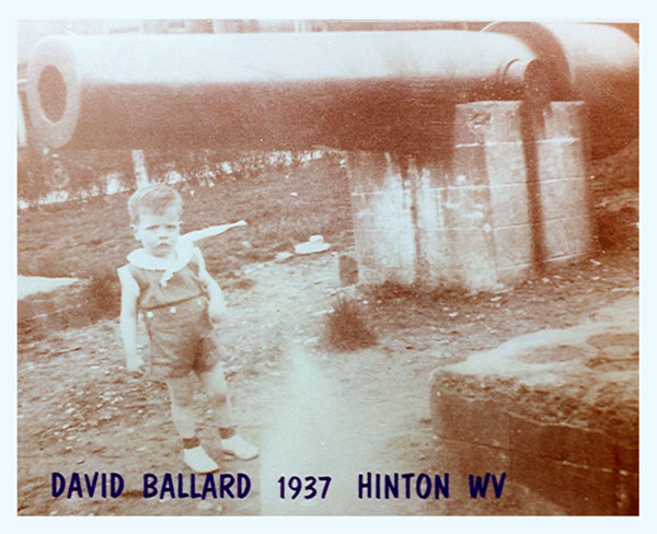 from a photo in Ballard's home